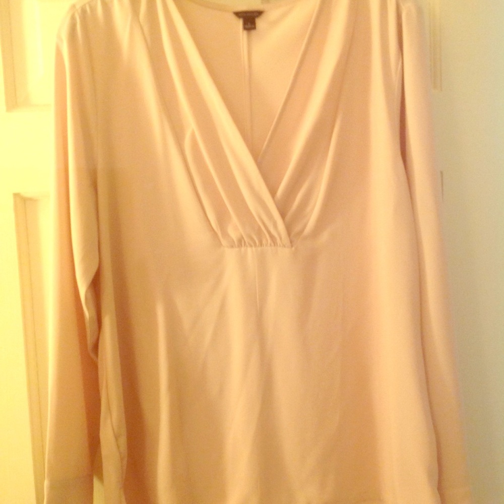 Ann Taylor Lt Pink Blouse Size L